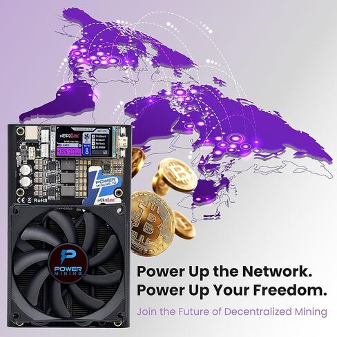 أداة تعدين البيتكوين الصامتة NerdQaxe++ – 6 تيرا هرتز/الثانية @ 100 وات | 4 × شرائح ASIC BM1370 | واي فاي وإيثرنت | AxeOS مفتوح المصدر | يتضمن مصدر طاقة 12.4 فولت 10 أمبير وحامل معدني in Kuwait