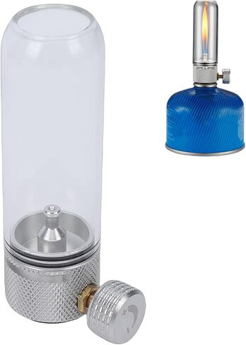 Alomejor Camping Lantern، مصباح البيوتان المحمول القابل للتعديل مع إطار من سبائك الألومنيوم للتخييم والمشي لمسافات طويلة وحقائب الظهر in Saudi Arabia