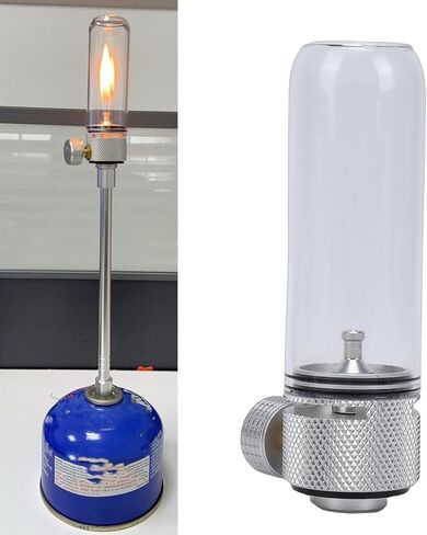 Alomejor Camping Lantern، مصباح البيوتان المحمول القابل للتعديل مع إطار من سبائك الألومنيوم للتخييم والمشي لمسافات طويلة وحقائب الظهر in Saudi Arabia