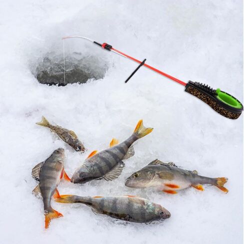 Fishing Rod, Portable Ice, Outdoor Winter Ice Poles, Detachable, Tackle Top Tip Fish Spinner Rods in Saudi Arabia
