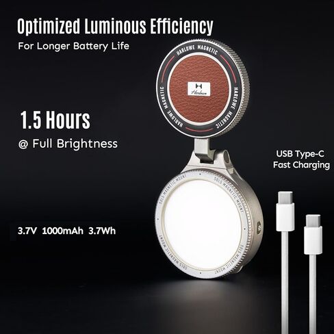 Harlowe Sol 5 V2 Magnetic Selfie Light for iPhone 15 14 13 12, Portable Phone Fill Light with Built-in Makeup Mirror, Clip-on Video Light for Content Creators, TikTok, Vlogging in Saudi Arabia