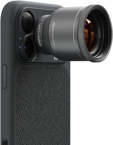 ShiftCam LensUltra 240mm Super Zoom Phone Telephoto Lens – Fluorite Glass Mobile Camera Lens for Wildlife, Observing Birds, Sports & Concert Photography (240mm Telephoto Lens) in Saudi Arabia