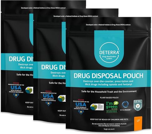 Deterra LP (3 عبوات) - نظام إبطال مفعول المخدرات والتخلص منها (حقيبة كبيرة) in Saudi Arabia