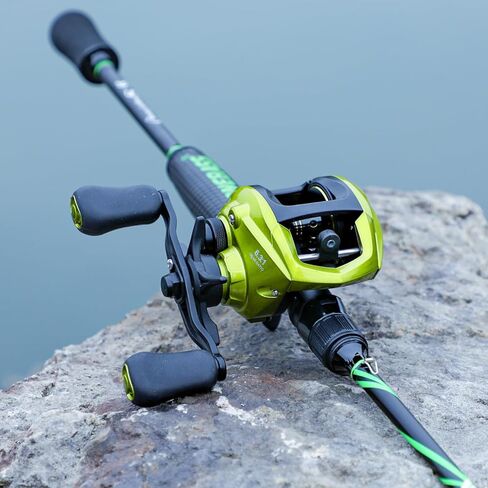One Bass Fishing Rod Reel Combos, Spinning & Casting Combo, Graphite 2Pc Blanks, Stainless-Steel Guides, Super Polymer Handle in Saudi Arabia