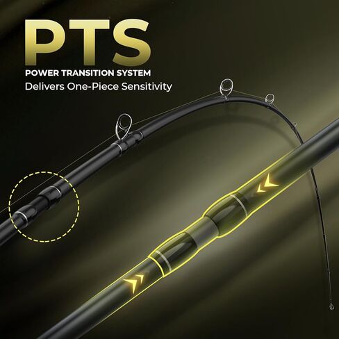 KastKing Spartacus Defender Twin-Tip Fishing Rod and Reel Combo، مجموعة الغزل والبايتكاستر، KastFlex IM7 جرافيت الفراغات المكونة من قطعتين مع قسم طرف احتياطي، نظام PTS، مقابض EVA in Saudi Arabia