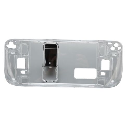 Protective Case Compatible with Steam Deck Game Console, Clear Shockproof Kickstand Hard PC Cover with Stand, Full Protection, Transparent in Saudi Arabia