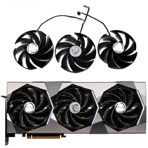 95 مللي متر PLD10020B12H لـ MSI GeForce RTX 4070 Ti 4080 4090 SUPRIM X مروحة بطاقة الفيديو RTX4080 RTX4090 بطاقة الرسومات مروحة in Saudi Arabia