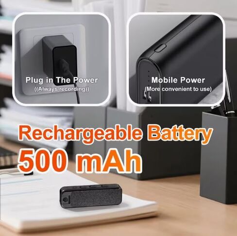 HomeBeyond Mini Body Camera، كاميرا POV صغيرة لتسجيل الصوت والفيديو بدقة 1080 بكسل، مسجل كاميرات محمولة شخصية يمكن ارتداؤها DV، كاميرا فيديو ليلية لسجلات العمل الأمني ​​ومكتب السفر in Kuwait
