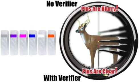 Specialty Archery - PXL Hunter EZ-View - Verifier Kit - w/ #5 Verifier & Peep Guard - Purple in Saudi Arabia