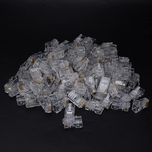 100 قطعة TF1013D CAT5 RJ45 موصل 8P8C كابل إيثرنت رأس كريستال-إشارة شبكة مستقرة ، سهلة التركيب ، لاتصالات الشبكة in Saudi Arabia