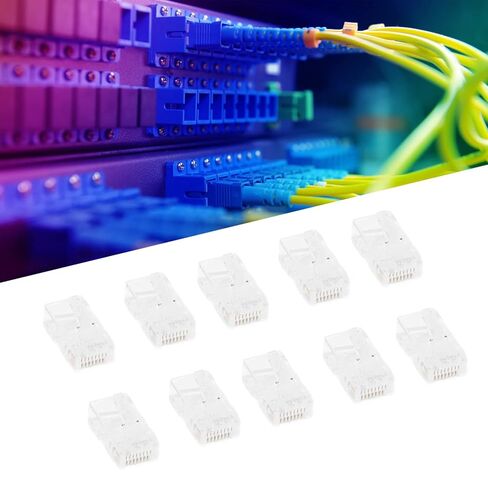 100 قطعة TF1013D CAT5 RJ45 موصل 8P8C كابل إيثرنت رأس كريستال-إشارة شبكة مستقرة ، سهلة التركيب ، لاتصالات الشبكة in Saudi Arabia