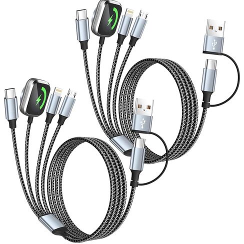 MPATIBY Travel Essentials 4 in 2 Multi Charging Cable for Watch Charger in Kuwait