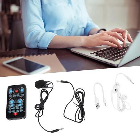 PUSOKEI Voice Changer,Voice Disguiser,Handheld Microphone Voice Changer,Multi Sound Effects and Languages Sound Card for Recording Broadcast Singing in Saudi Arabia