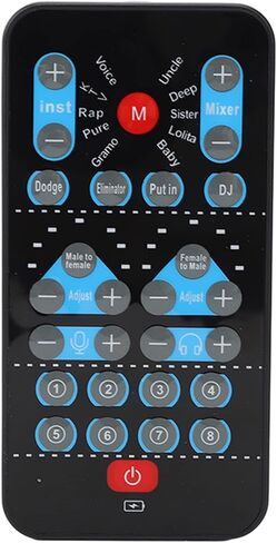 PUSOKEI Voice Changer,Voice Disguiser,Handheld Microphone Voice Changer,Multi Sound Effects and Languages Sound Card for Recording Broadcast Singing in Saudi Arabia