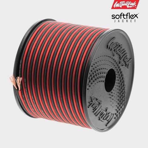 قم بتثبيت كابل سلك مكبر الصوت مقاس 18 AWG (100 قدم) ستيريو أو سيارة أو مسرح منزلي (OFC) in Kuwait