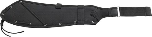 CRKT Halfachance Fixed Blade Parang Machete: 18 Inch Black Powder Coated Carbon Steel Parang Style Blade with Nylon Sheath for Survival, Hunting & Camping K920KKP in Saudi Arabia
