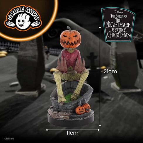حامل وحدة التحكم Cableguys The Nightmare Before Christmas Jack Pumpkin King وحامل الهاتف - ملحقات إعداد الألعاب للمكتب، متوافقة مع Xbox وPlayStation ومعظم وحدات التحكم في الألعاب القياسية in Kuwait