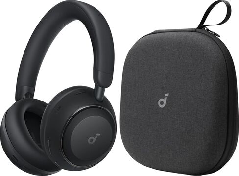Soundcore Space 2 by Anker, Active Noise Cancelling Headphones with Protective Case, Comfortable Fit, 50H Playtime, LDAC Hi-Res Wireless Audio, Dual Connection, Clear Calls, Bluetooth 6.1, Nap Mode in Saudi Arabia