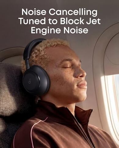 Soundcore Space 2 by Anker, Active Noise Cancelling Headphones with Protective Case, Comfortable Fit, 50H Playtime, LDAC Hi-Res Wireless Audio, Dual Connection, Clear Calls, Bluetooth 6.1, Nap Mode in Saudi Arabia