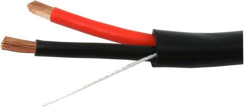 كابل صوت، 14AWG، 2 موصل، 41 حبلا، 500 قدم، سترة PVC، صندوق سحب، أسود in Saudi Arabia