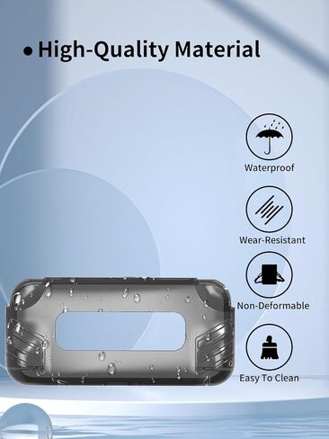 UYRUREL Compatible with AYANEO Pocket S Mini Handheld Game Console Soft TPU Material, Shock-absorbing and Anti Drop Protection Soft Shell,Clear Black in Saudi Arabia