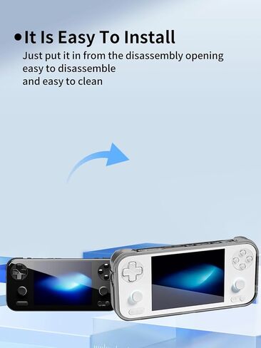 UYRUREL Compatible with AYANEO Pocket S Mini Handheld Game Console Soft TPU Material, Shock-absorbing and Anti Drop Protection Soft Shell,Clear Black in Saudi Arabia