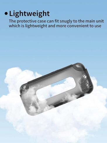 UYRUREL Compatible with AYANEO Pocket S Mini Handheld Game Console Soft TPU Material, Shock-absorbing and Anti Drop Protection Soft Shell,Clear Black in Saudi Arabia