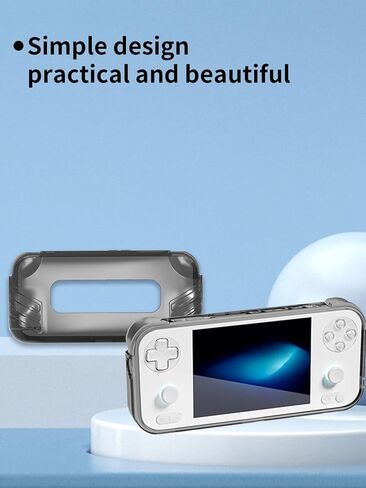 UYRUREL Compatible with AYANEO Pocket S Mini Handheld Game Console Soft TPU Material, Shock-absorbing and Anti Drop Protection Soft Shell,Clear Black in Saudi Arabia