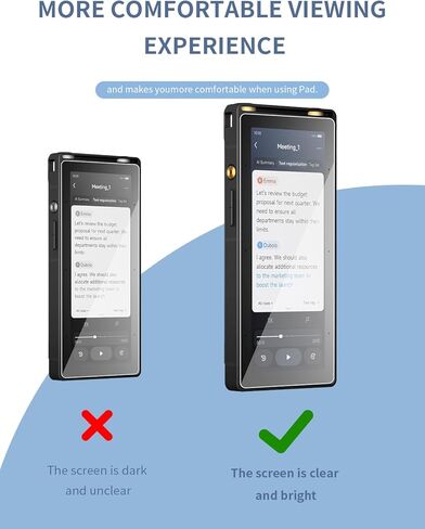 [2 Pack] for iFLYTEK AI Recorder S6 5.05 Inch Screen Protector Tempered Glass Film Compatible with iFLYTEK AI Recorder S6 2026,Anti-Scratch & Sensitive & 9H Hardness. in Saudi Arabia
