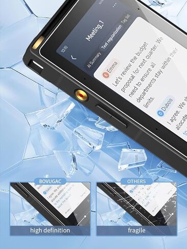 [2 Pack] for iFLYTEK AI Recorder S6 5.05 Inch Screen Protector Tempered Glass Film Compatible with iFLYTEK AI Recorder S6 2026,Anti-Scratch & Sensitive & 9H Hardness. in Saudi Arabia
