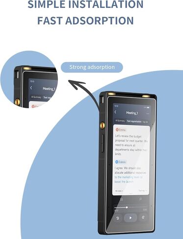 [2 Pack] for iFLYTEK AI Recorder S6 5.05 Inch Screen Protector Tempered Glass Film Compatible with iFLYTEK AI Recorder S6 2026,Anti-Scratch & Sensitive & 9H Hardness. in Saudi Arabia