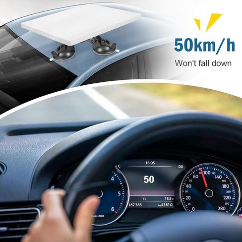 Satellite Mini Suction Cup Mount Strong Suction Tripod Mounting Kit for Car Windows, Sunroofs, RV & Yacht, with Adapter for Smooth Surface Stability in Saudi Arabia