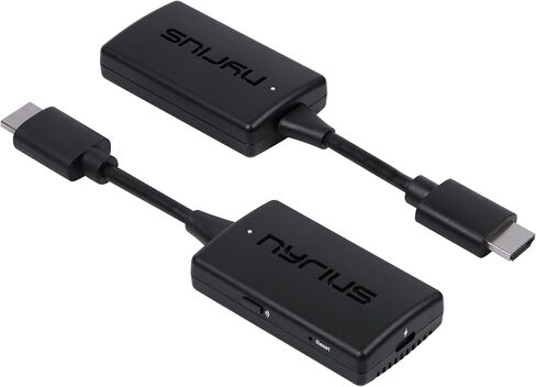 Nyrius Orion Prime Wireless HDMI-to-HDMI Video Transmitter & Receiver, Plug & Play Extender, Stream Full HD 1080p up to 150ft from PC, Laptop, Cable/Satellite Box to a TV or Projector (TDD20) in Saudi Arabia