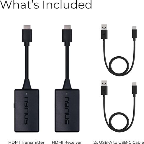 Nyrius Orion Prime Wireless HDMI-to-HDMI Video Transmitter & Receiver, Plug & Play Extender, Stream Full HD 1080p up to 150ft from PC, Laptop, Cable/Satellite Box to a TV or Projector (TDD20) in Saudi Arabia