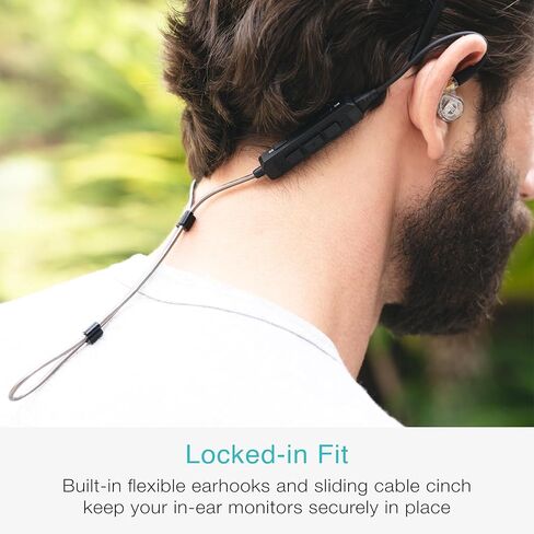 كابل محول بلوتوث لاسلكي MEE audio BT3 للشاشات داخل الأذن - يتضمن موصلات MMCX، 2-pin (0.78 مم) وموصلات DC لتوافق IEM واسع؛ بلوتوث 5.4، aptX HD، aptX Adaptive، LDAC، Auracast in Kuwait