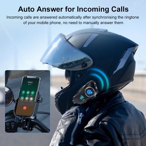 Bluetooth Motorcycle Helmet Headset with HD Action Camera 1080P Video/Photo,Hands-Free Communication System with Noise Reduction,120°Wide Angle, Fit All Helmets 32G SD Card,not Intercom in Saudi Arabia