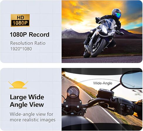 Bluetooth Motorcycle Helmet Headset with HD Action Camera 1080P Video/Photo,Hands-Free Communication System with Noise Reduction,120°Wide Angle, Fit All Helmets 32G SD Card,not Intercom in Saudi Arabia