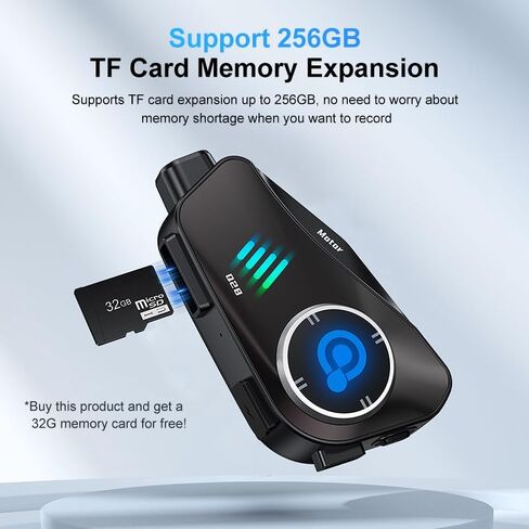 Bluetooth Motorcycle Helmet Headset with HD Action Camera 1080P Video/Photo,Hands-Free Communication System with Noise Reduction,120°Wide Angle, Fit All Helmets 32G SD Card,not Intercom in Saudi Arabia
