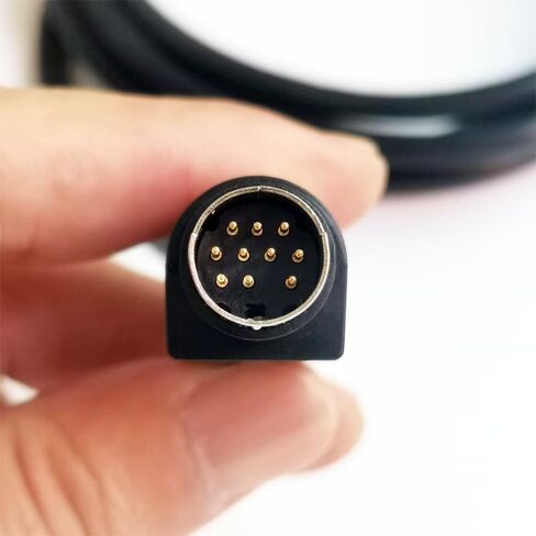 كابل توصيل مضخم خطي SCU-28، 10 سنون Mini Din إلى الأسلاك العارية، متوافق مع Yaesu FTDX-10، FTDX-1200، FT-450، FT-950 in Kuwait