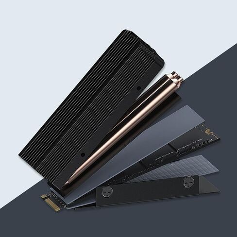 مشتت تبريد M.2 2280 SSD مشعات تبريد 2280 SSD بالوعة حرارية موصلية حرارية جيدة ملحقات معدنية مبرد in Kuwait