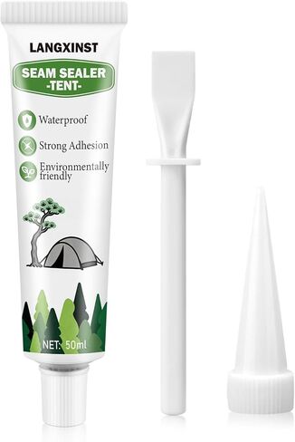 Tent Seam Sealer, Repair Damaged/Seam Sealer Tent Fabric, No Sew Solution Waterproof Fast Cure Seam Sealer Tent, for Tents and Outdoor Fabric(Clear) in Saudi Arabia