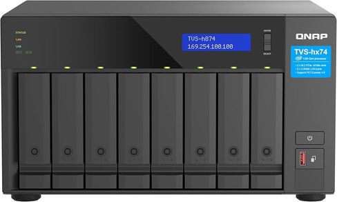 QNAP TVS-h874-i5-32G Intel Core i5 Processor, 32 GB RAM, PCIe Gen 4 expandability NAS for virtualization applications in Saudi Arabia