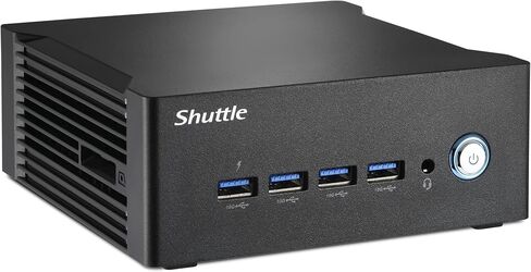 Shuttle Nano NA10H7 Barebone PC, AMD Ryzen 7 8845HS, Support DDR5 SODIMM, M.2 NVMe SSD, 4K Quad-Display, Dual 2.5G LAN (RAM, SSD, and OS are not Included) in Saudi Arabia