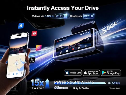 True 4K+2.5K Dash Cam Front and Rear,IMX678 + IMX675 Dual Starvis 2 Sensor,Free 128GB Card & OBD Hardwire Kit,Native 4K HDR Dash Camera for Cars,5.8GHz WiFi 6,STARLIT™ Full Color Night Vision,GPS,ADAS in Saudi Arabia