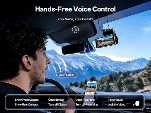 True 4K+2.5K Dash Cam Front and Rear,IMX678 + IMX675 Dual Starvis 2 Sensor,Free 128GB Card & OBD Hardwire Kit,Native 4K HDR Dash Camera for Cars,5.8GHz WiFi 6,STARLIT™ Full Color Night Vision,GPS,ADAS in Saudi Arabia