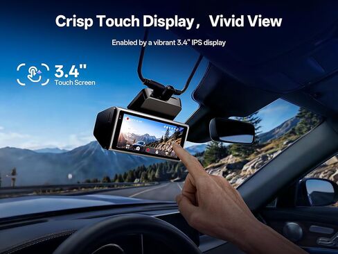 True 4K+2.5K Dash Cam Front and Rear,IMX678 + IMX675 Dual Starvis 2 Sensor,Free 128GB Card & OBD Hardwire Kit,Native 4K HDR Dash Camera for Cars,5.8GHz WiFi 6,STARLIT™ Full Color Night Vision,GPS,ADAS in Saudi Arabia