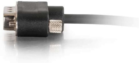 C2G 52167 Serial RS232 DB9 Null Modem Cable with Low Profile Connectors M/M, in-Wall CMG-Rated, Black (10 Feet, 3.04 Meters) in Saudi Arabia