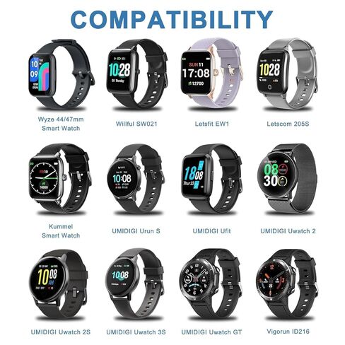 Vancle 2 Pack VeryFit Smartwatch Charger Cable, Magnetic USB Charging Cable for Veryfit Smart Watch ID205L, ID205U, IDW28, ID207, IDW13, IDW15, IDW19, ID208 Plus, ID208BT, ID206 and More (3.3ft/100cm) in Saudi Arabia