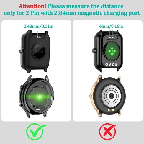 Vancle 2 Pack VeryFit Smartwatch Charger Cable, Magnetic USB Charging Cable for Veryfit Smart Watch ID205L, ID205U, IDW28, ID207, IDW13, IDW15, IDW19, ID208 Plus, ID208BT, ID206 and More in Saudi Arabia