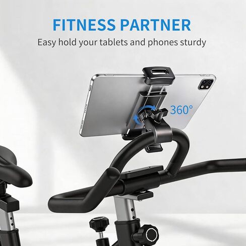 Tablet Holder Mount for Spin Bike,Phone iPad Holder Stand for Treadmill，Stationary Bicycle, Microphone Stand,Stroller, Gym,Tablet Clamp Fit for iPad Pro 12.9, Galaxy Tabs, iPhones,4.7-13" in Saudi Arabia